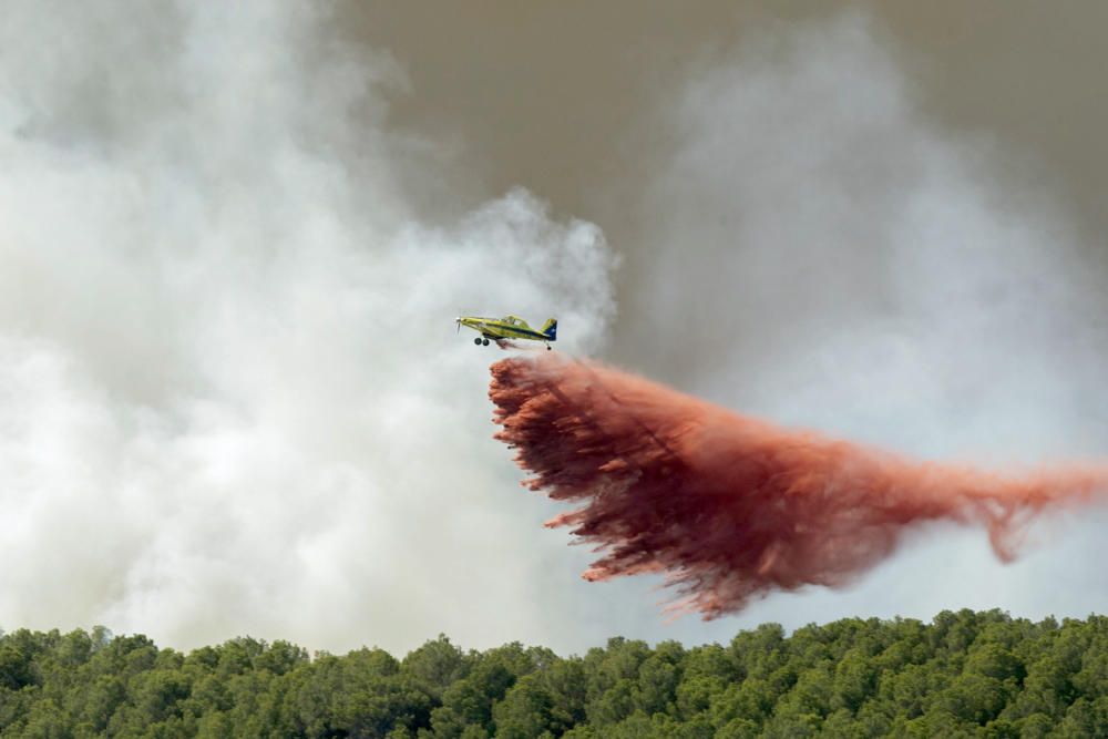 Imagen del incendio de Artana