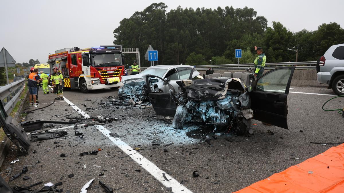 Grave accidente mortal en la Autovía do Salnés.