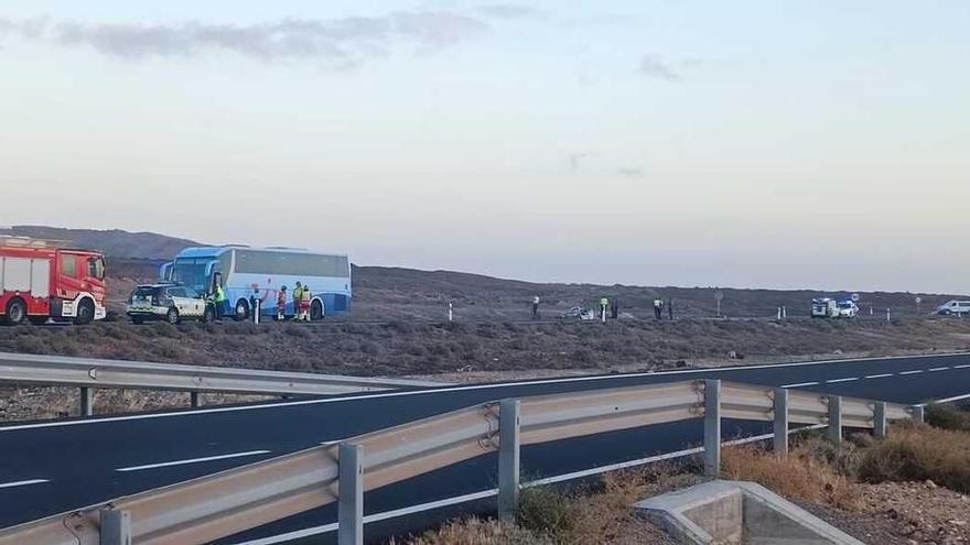 Dos personas mueren en un accidente de tráfico en el sur de Lanzarote
