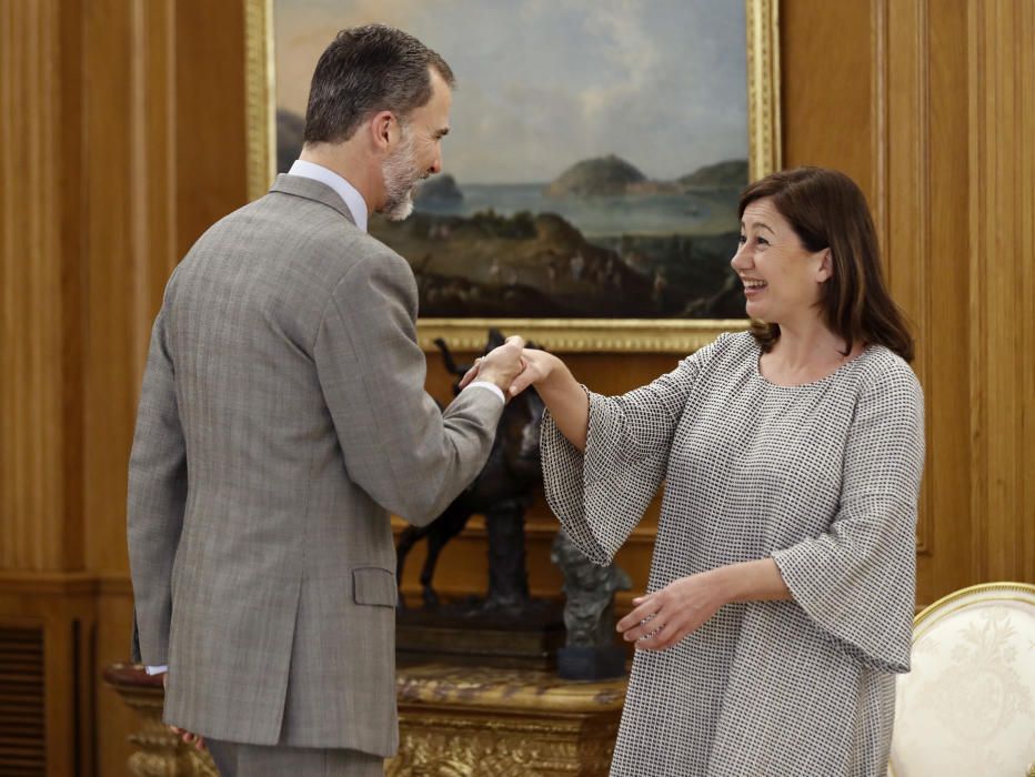 Audiencia de Francina Armengol con el rey Felipe VI