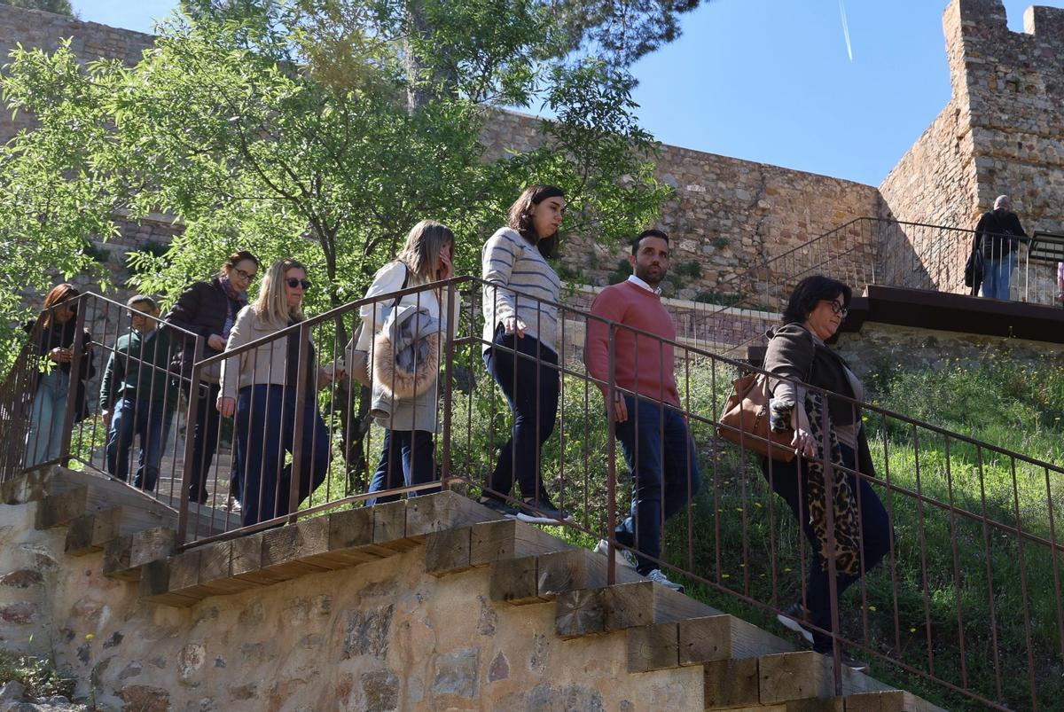 Una de las escaleras que se ha ampliado.