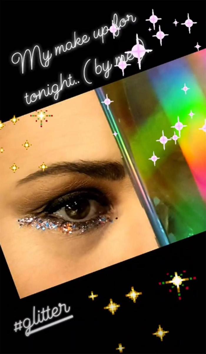 Maquillaje purpurina Paula Echevarria