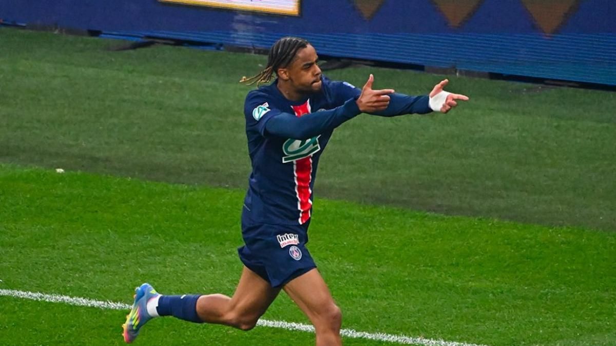 Barcola, bigoleador en la final de la Coupe de France