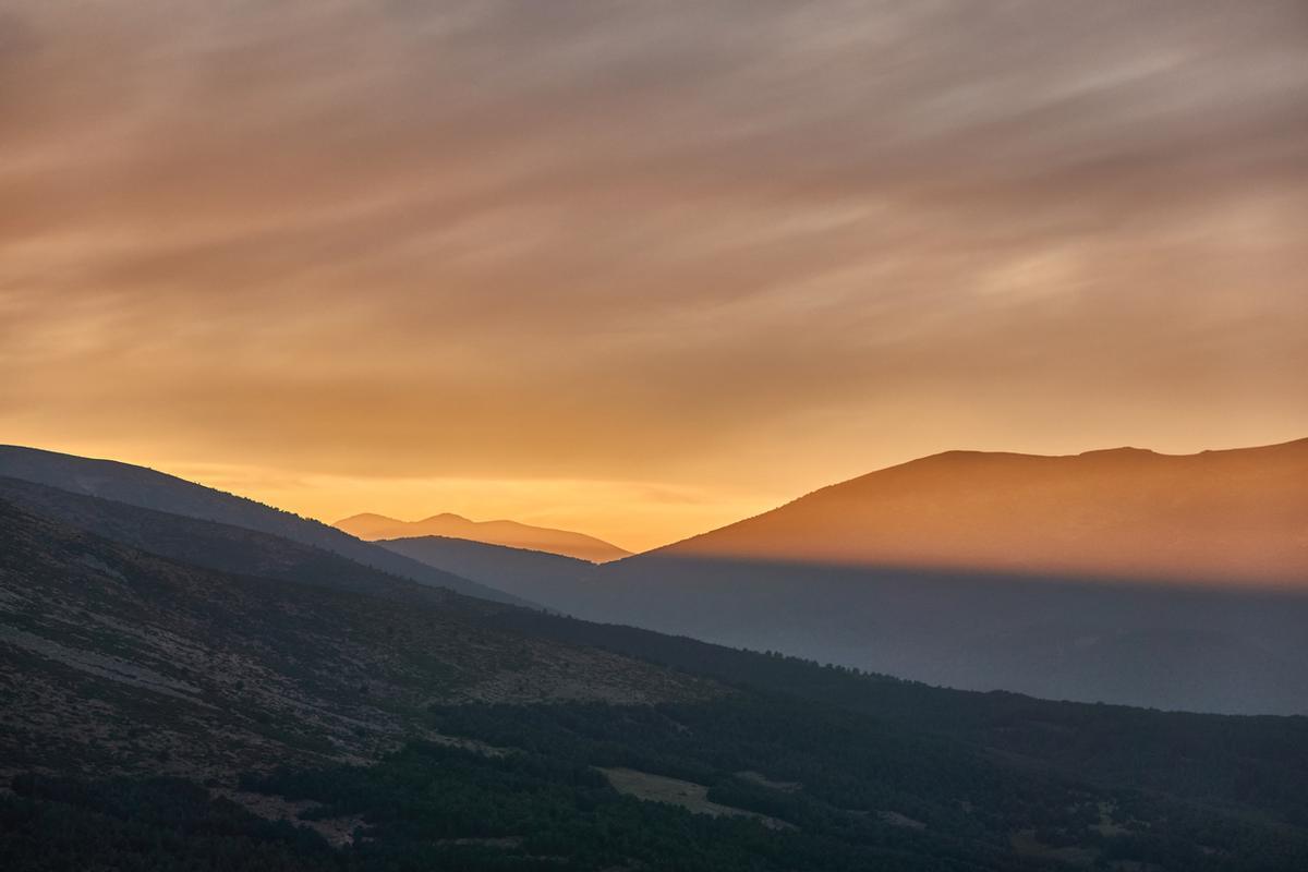 Atardecer en el Puerto de la Morcuera