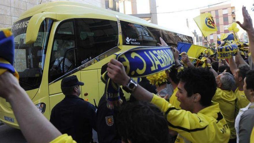 Las peñas del Villarreal recibirán al equipo el sábado a las 18.30 horas