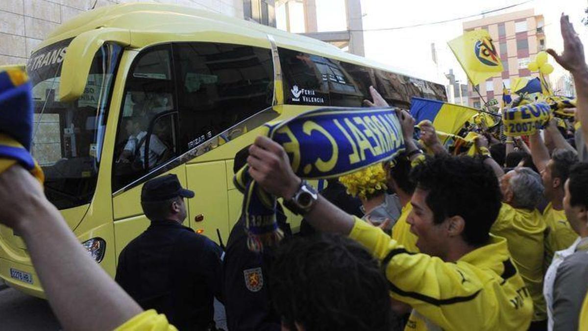 Las peñas del Villarreal acudirán al Metropolitano para el partido ante el Atlético.