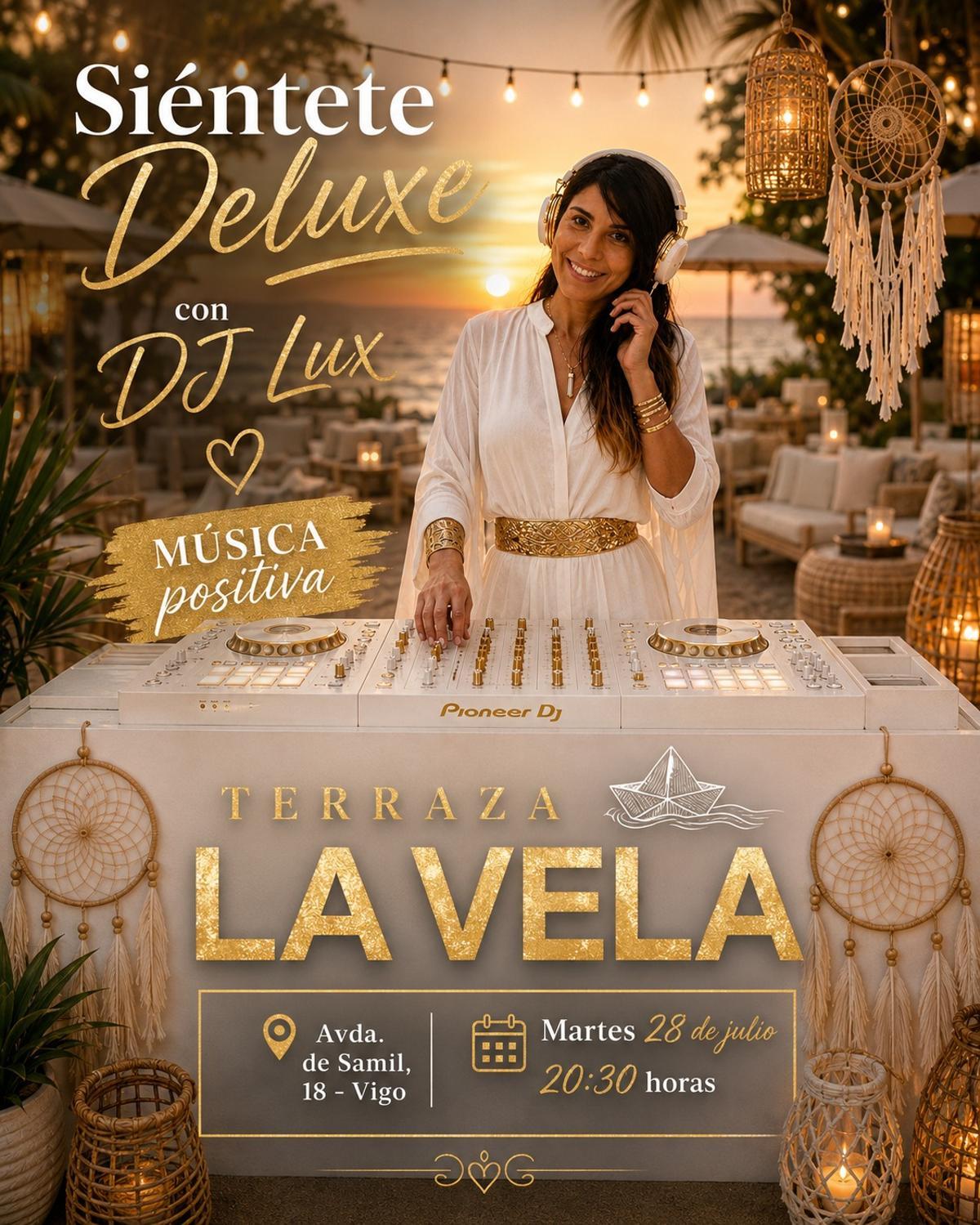DJ Lux (Lucía) estará hoy en La Vela.