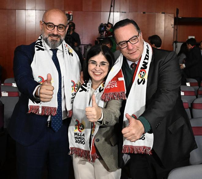 Delegación de Gran Canaria en Madrid para seguir el Congreso Extraordinario de la FIFA