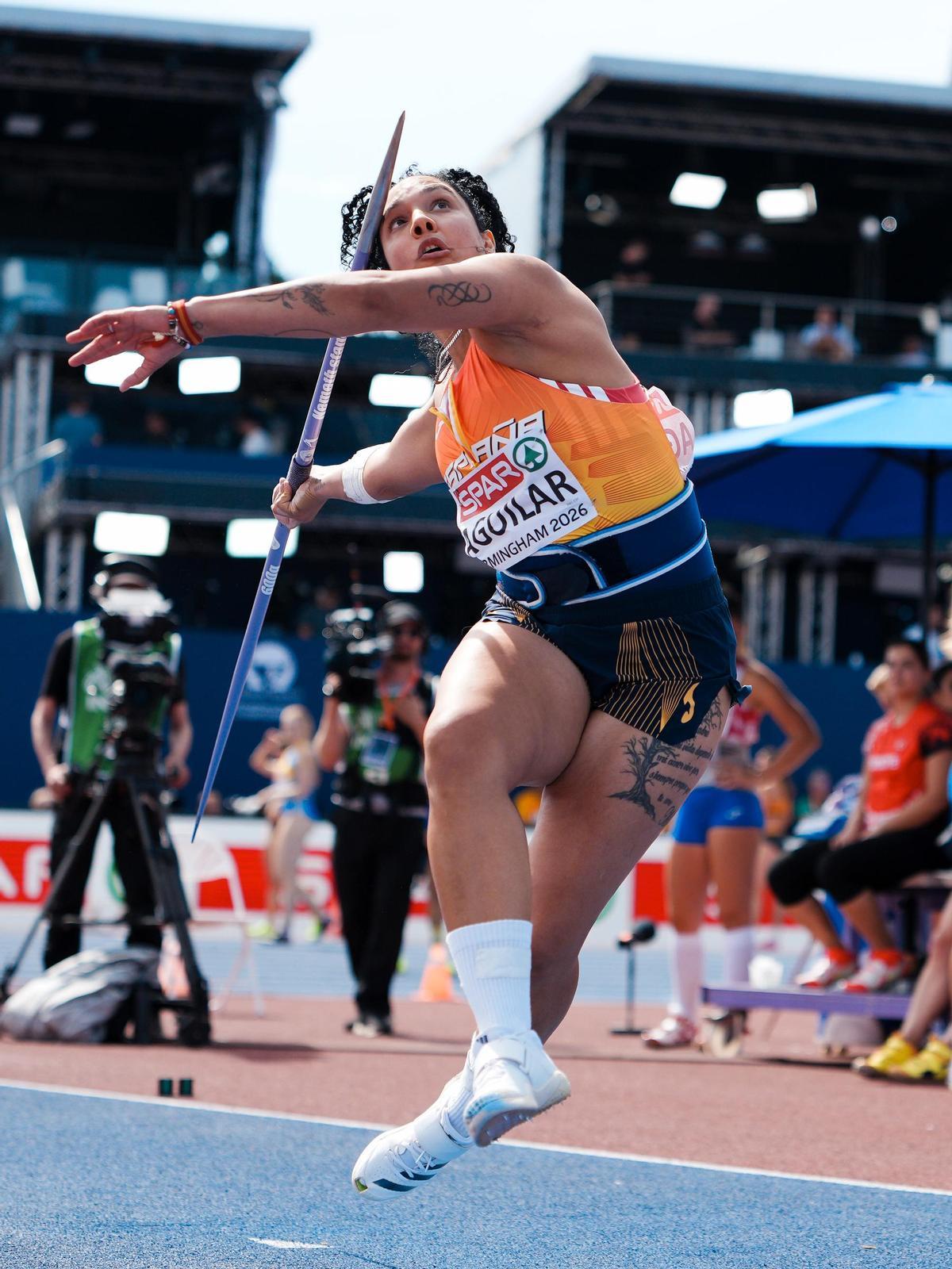 Aguilar, durante uno de sus lanzamientos