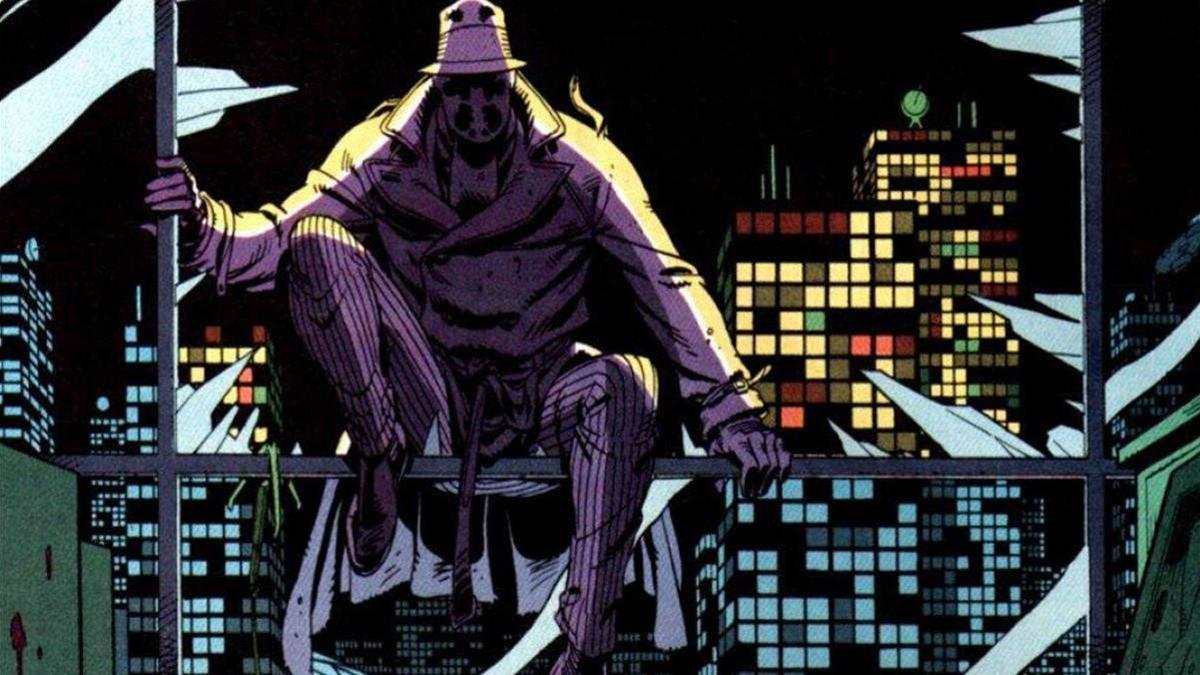 Una viñeta de 'Watchmen', dibujada por Dave Gibbons