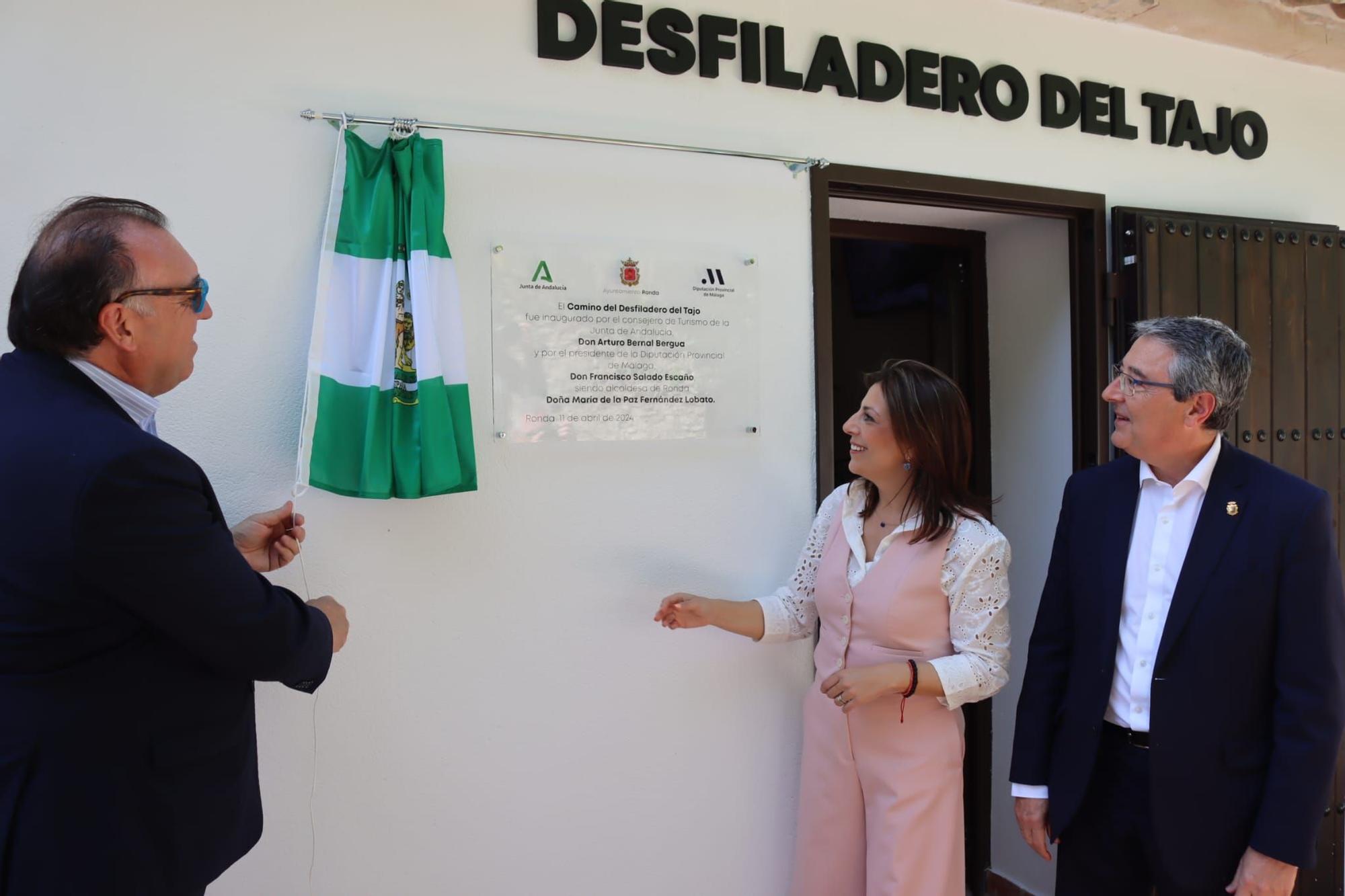 Inauguración de la primera fase del Camino del Desfiladero, en Ronda.

