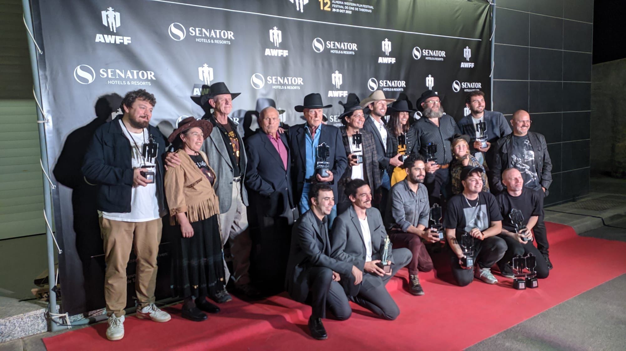 Todos los premiados del Almería Western Film Festival (AWFF), el festival de cine wéstern de Tabernas, único en Europa.
