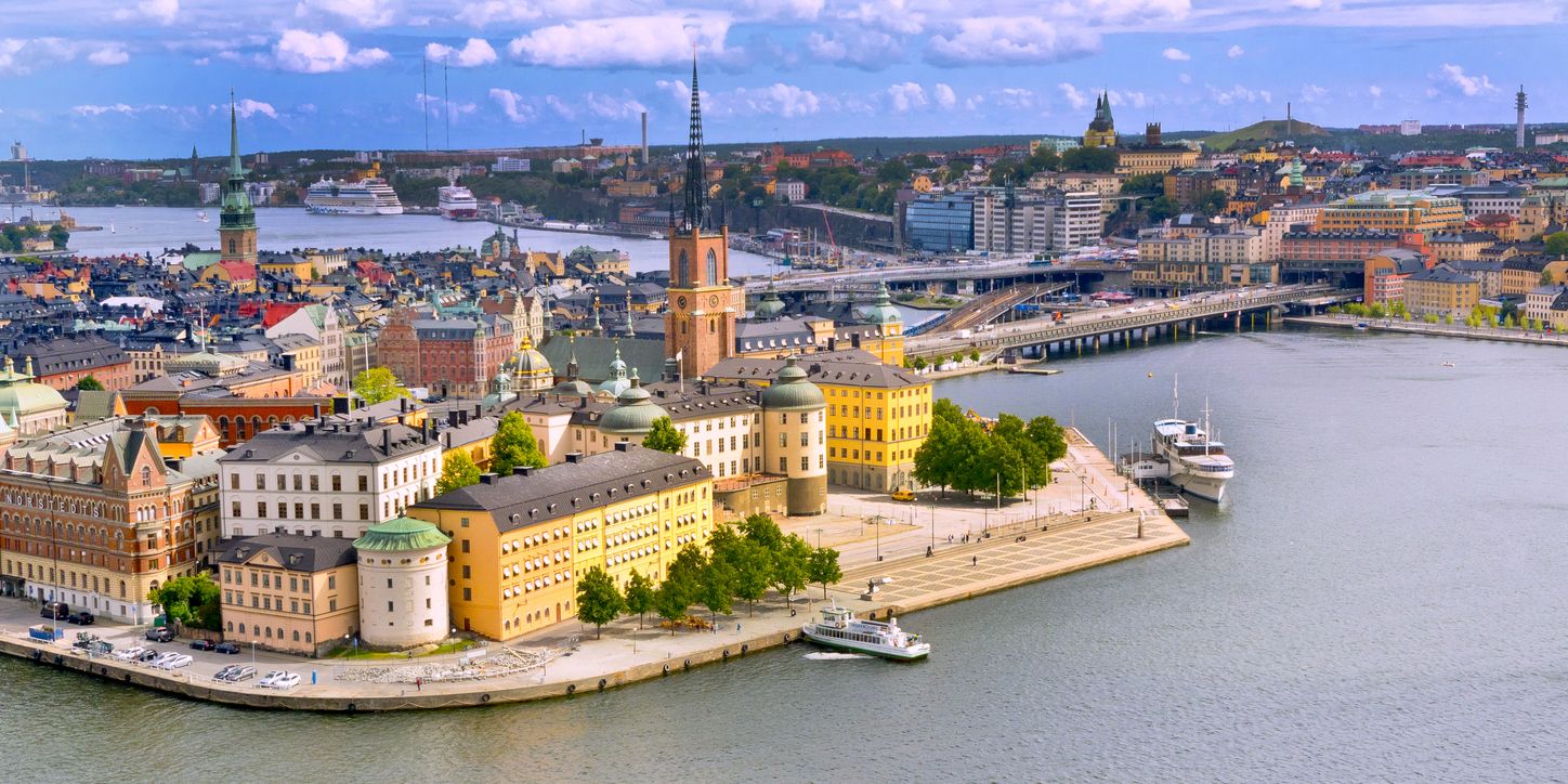Vista del centro histórico de Estocolmo