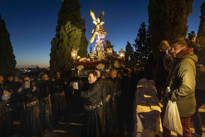Los momentos más destacados del Viacrucis de la Semana Santa de Sagunt