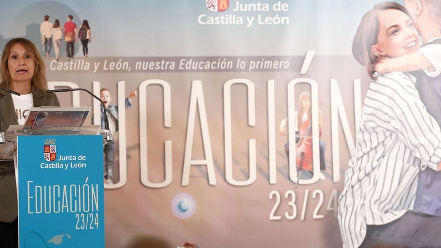 La consejera de Educación Rocío Lucas presenta el curso escolar 2023-2024.