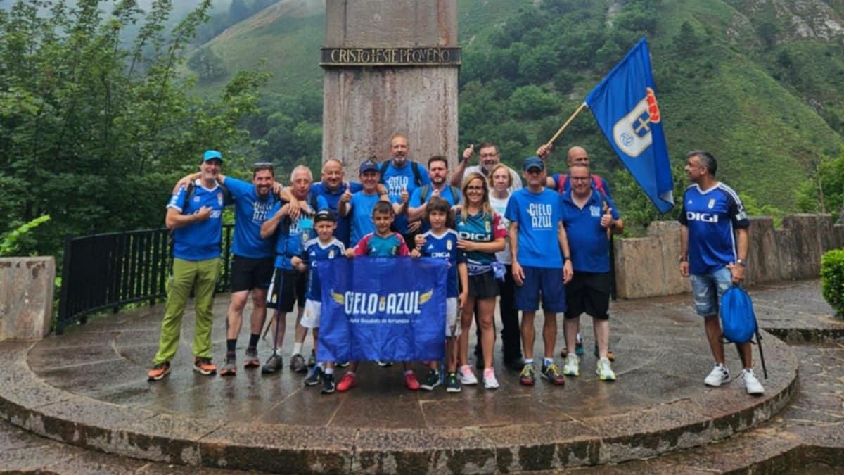 Los peregrinos en Covadonga.