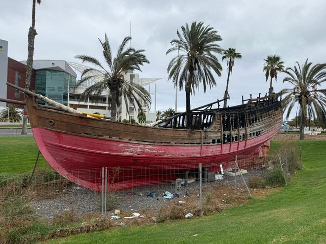 Mal estado de la réplica de 'La Niña III'