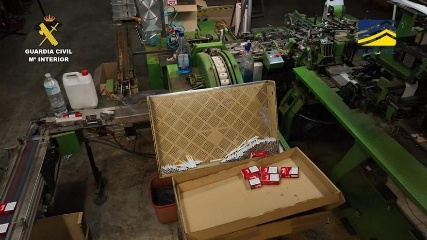 Desmanteladas seis fábricas ilegales de tabaco con más de 20 millones de cigarrillos
