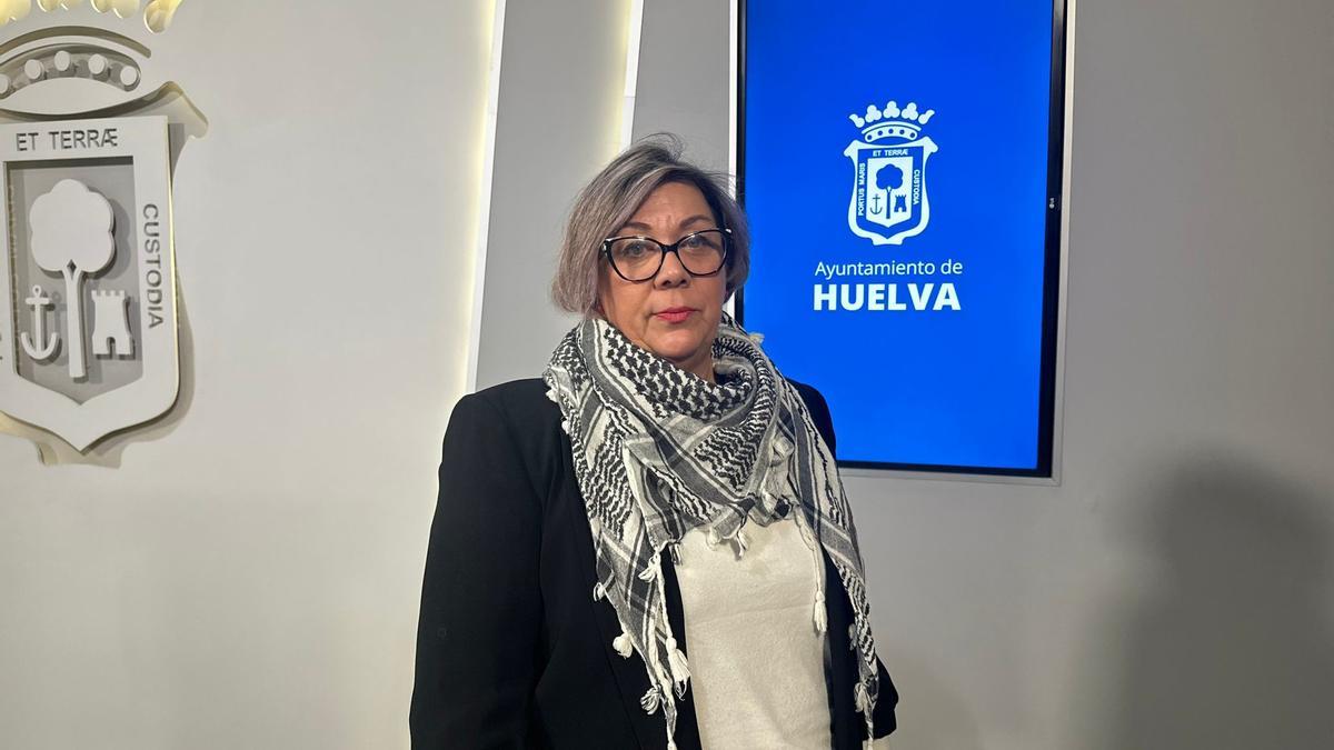 La portavoz de la Izquierda de Huelva en el Ayuntamiento de la capital, Mónica Rossi.