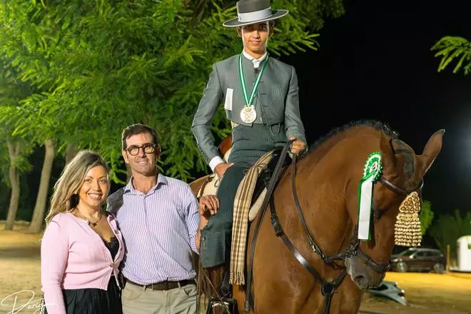 El jinete de Monesterio Mario Gómez, nuevo campeón de Andalucía de Doma Vaquera Juvenil