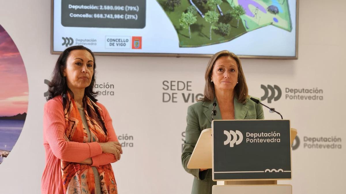 María Ramallo y Luisa Sánchez, en rueda de prensa.