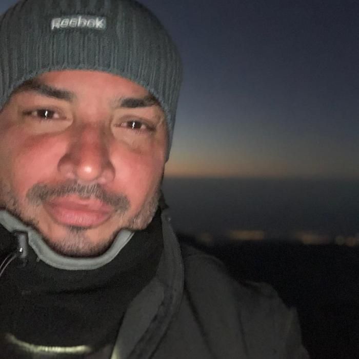 Manny Manuel, de senderismo en El Teide