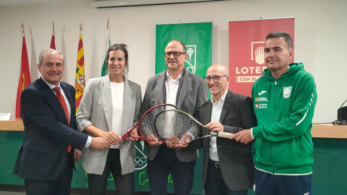Imagen de la presentación del Campeonato de España de tenis femenino