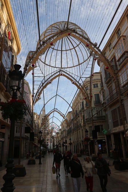 Luces de Navidad en el Centro de Málaga.