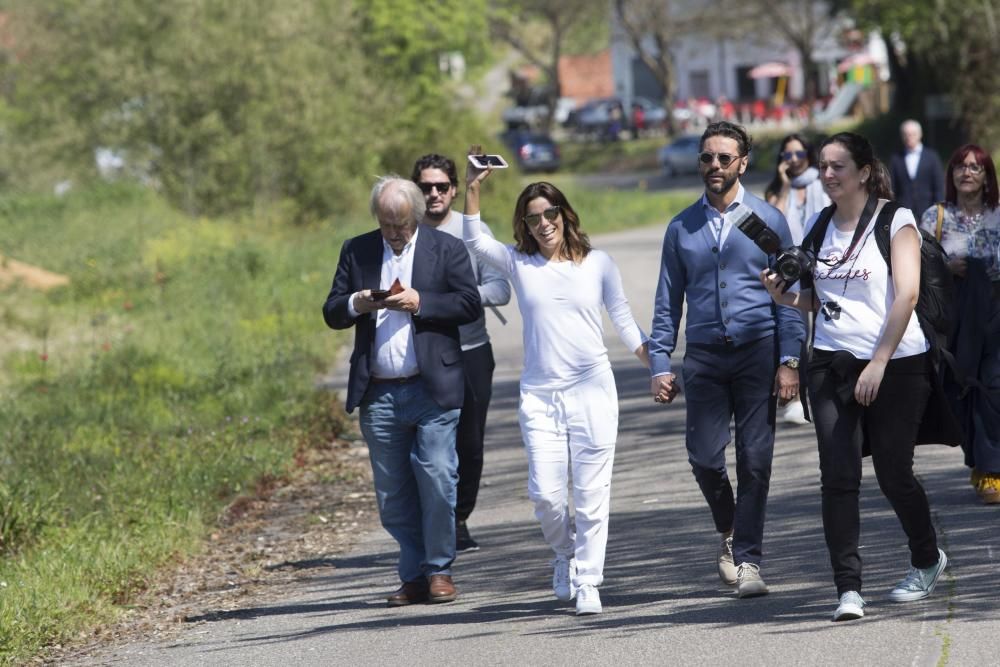 Eva Longoria visita su edén asturiano