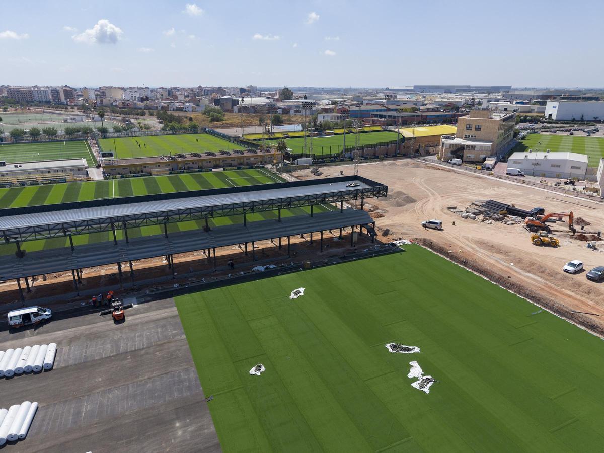 Así están las obras de la Ciudad Deportiva José Manuel Llaneza del Villarreal CF.