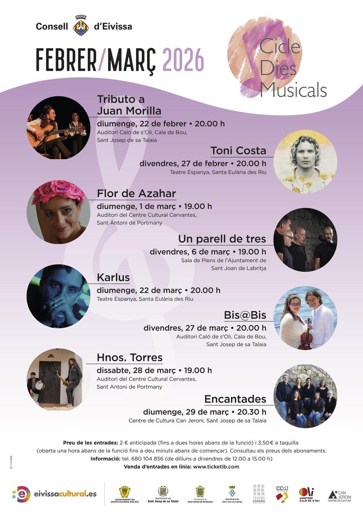 Programa de febrero y marzo.