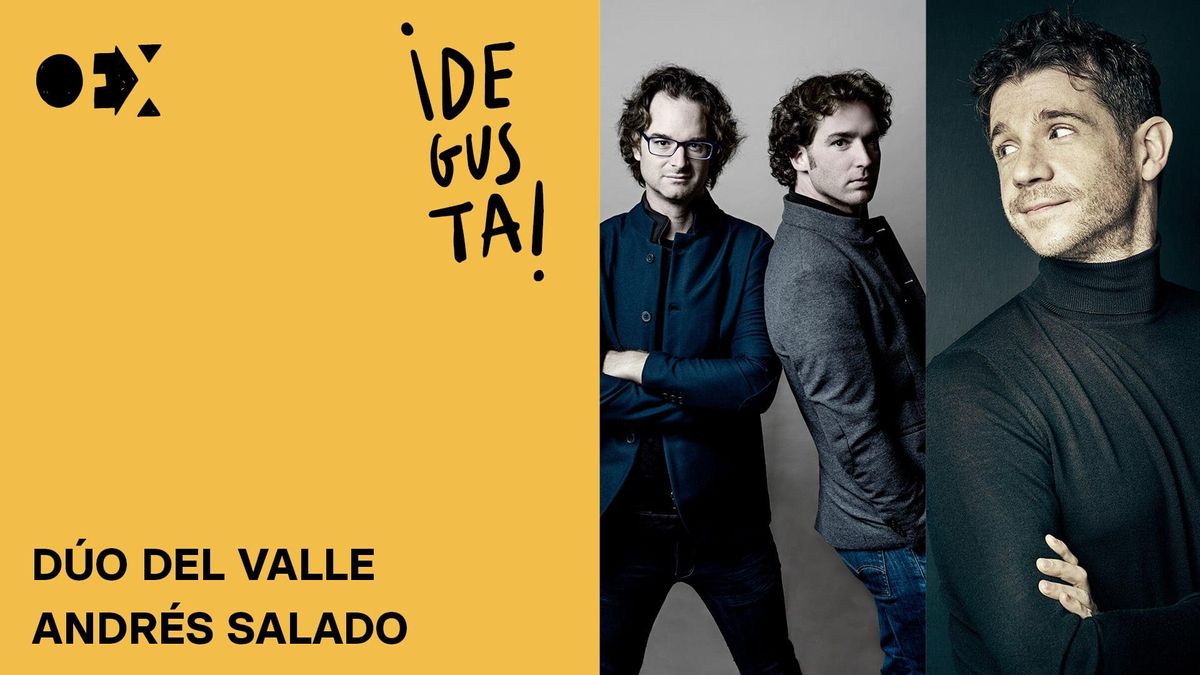 Cartel del concierto con el Dúo del Valle y el director Andrés Salado.