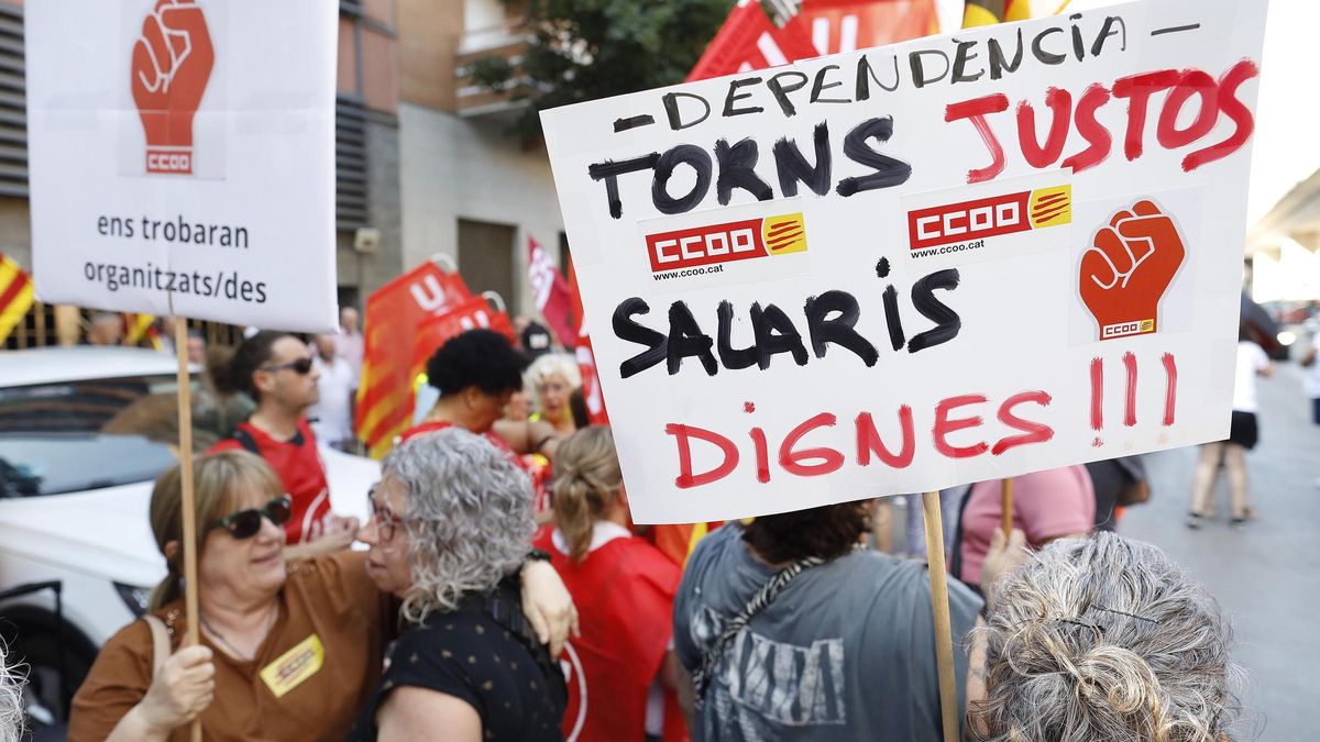 Les fotos de la protesta a Girona per exigir la reducció de la jornada laboral