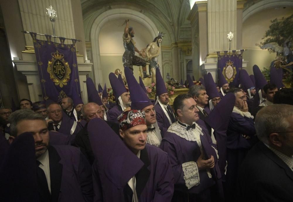 Murcia se queda sin la procesión de los 'salzillos' por la lluvia