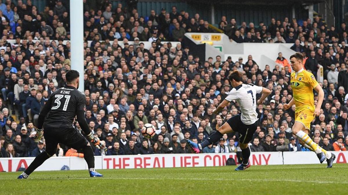 Son firmó tres goles para acabar con el sueño del Millwall