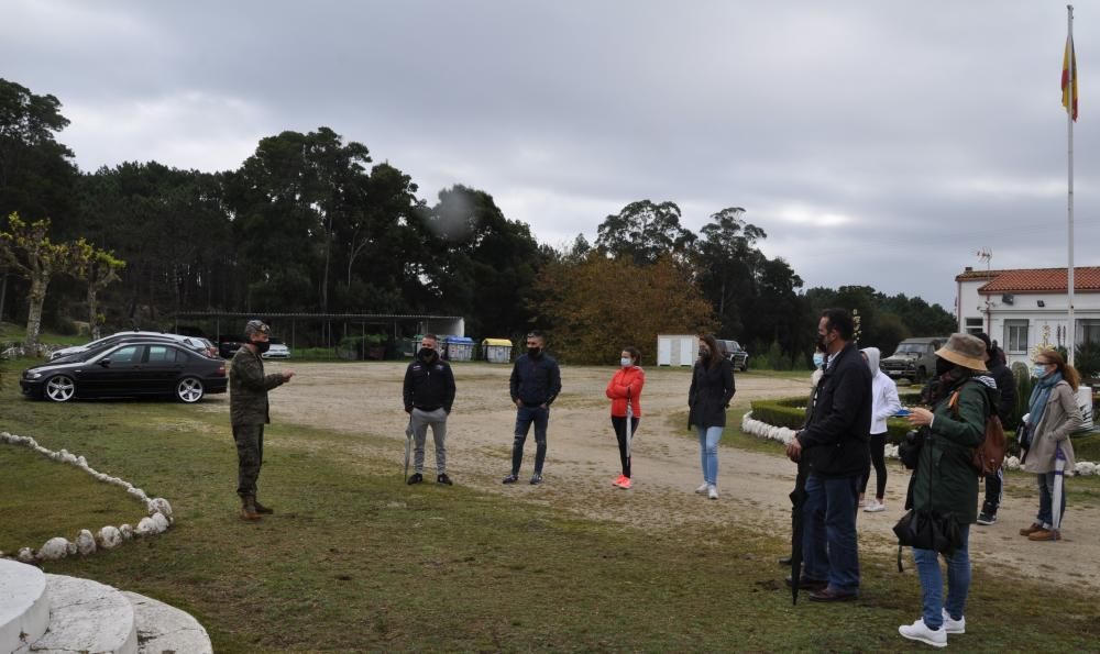 Visita inédita a la batería militar de O Grove