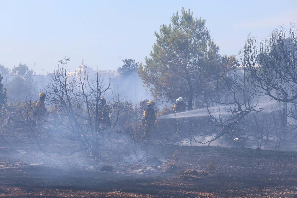Incendio en Cala de Bou.