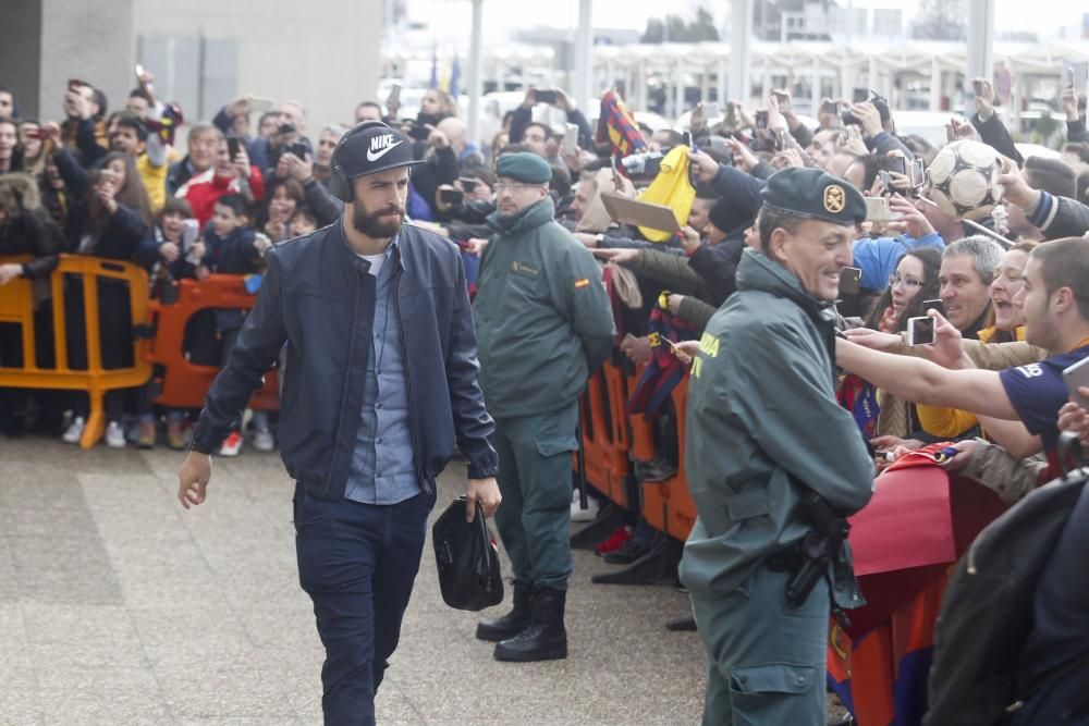 El Barcelona llega a Asturias para su duelo ante el Sporting