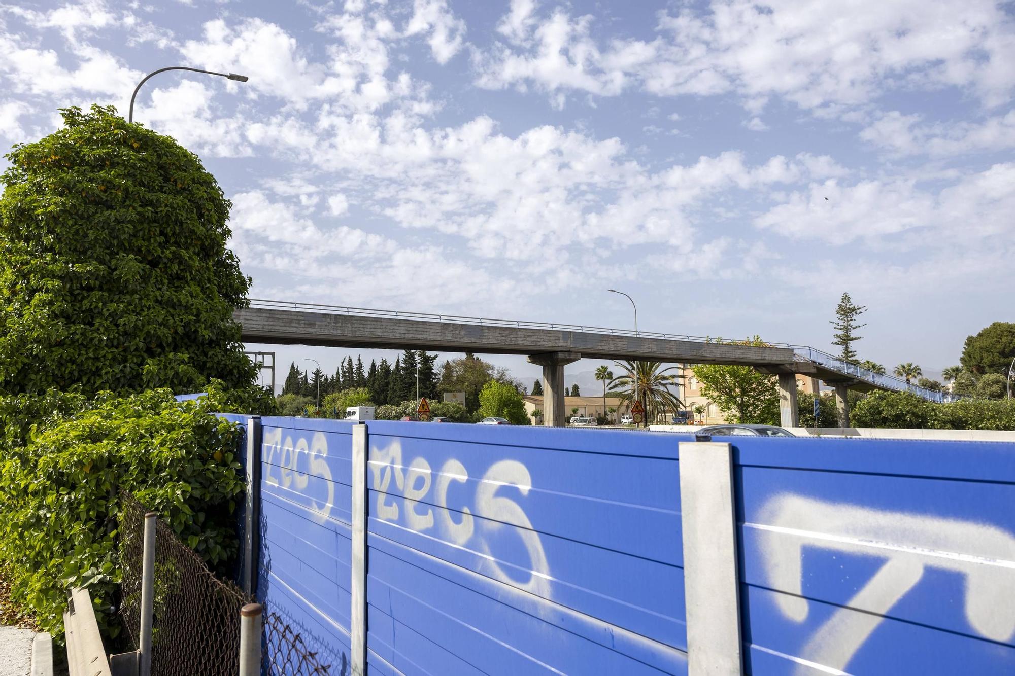 FOTOS | Estos son todos los puentes peatonales de Palma sobre la Vía de Cintura por seguridad