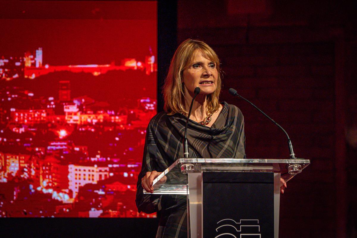 Barcelona, 30/10/2025 Economía.  Gala 25 aniversario Vodafone, Catalunya. Lluïsa Moret Presidenta de la Diputació de Catalunya. AUTOR: MANU MITRU
