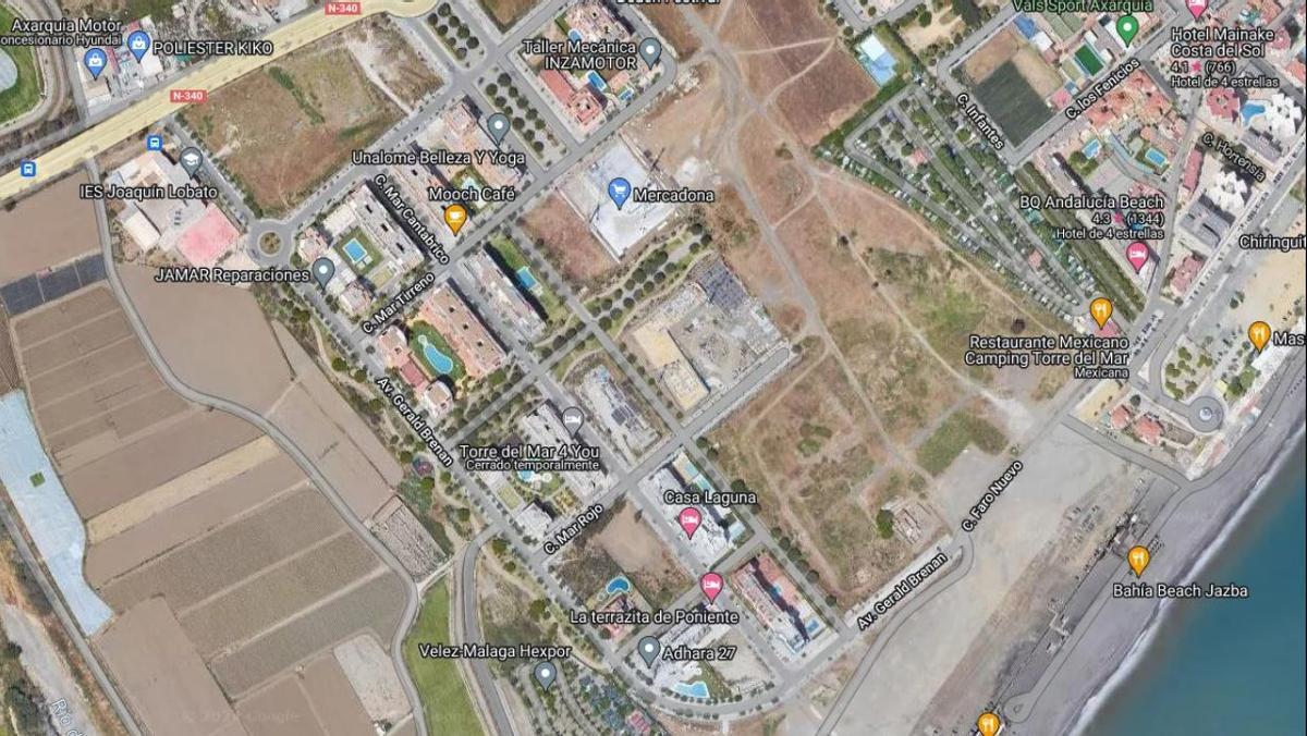 Vista de la zona del Ensanche Oeste de Torre del Mar.