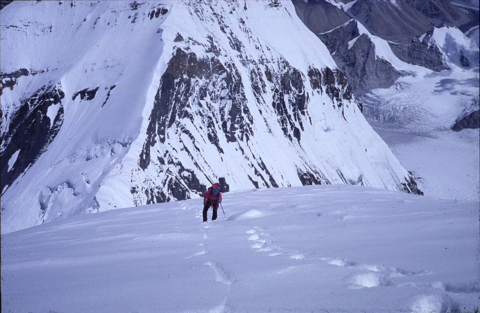 Durante una ascensión en el 2000