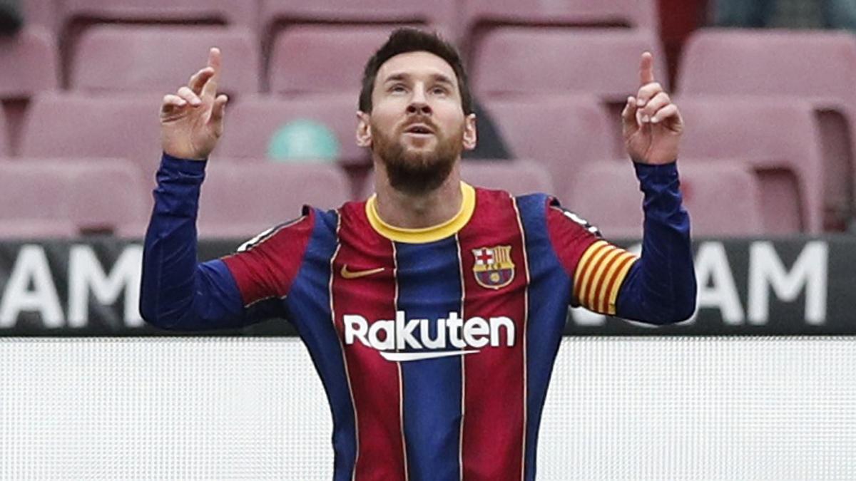 Lionel Messi celebrando un gol
