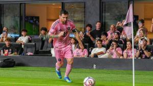 El jugador Lionel Messi del Inter Miami durante un reciente partido de la MLS