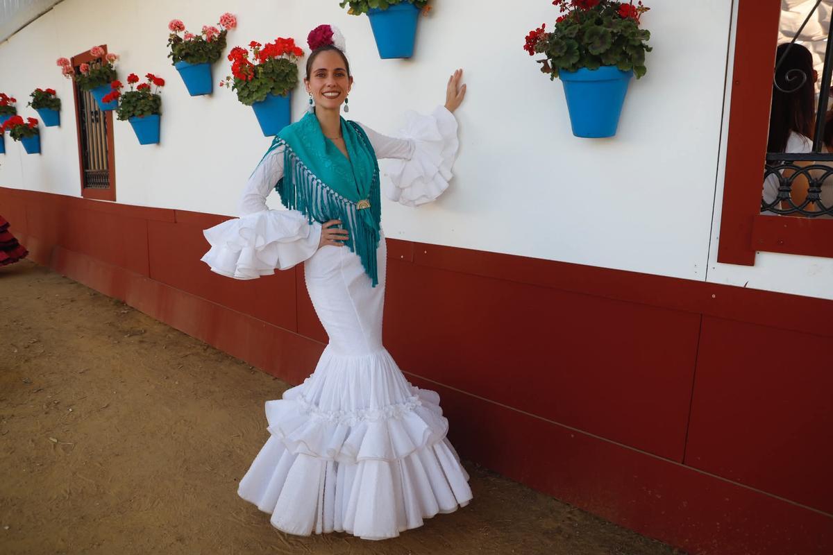 Virginia Gil, con un traje de Rociera Virginia Gil, con un traje de Rociera