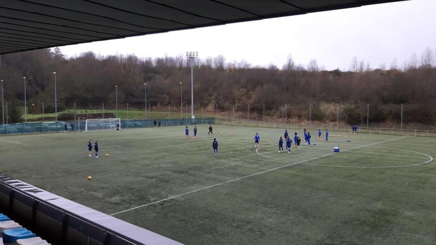 El Oviedo completa su último entrenamiento en el Tensi