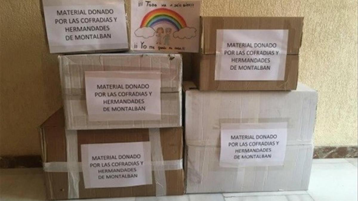 Coronavirus en Córdoba: las hermandades de Montalbán donan 2.357 EPIs al hospital de Montilla