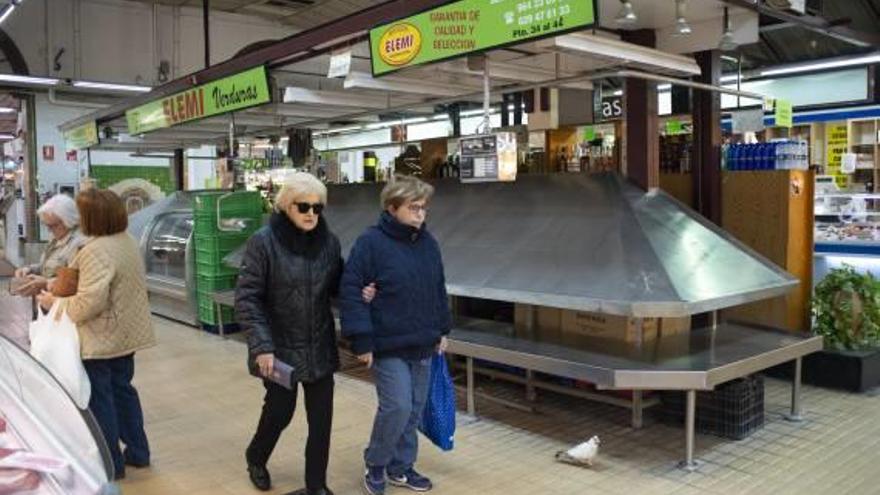 El Mercat Central de Castelló durante la mañana de ayer.