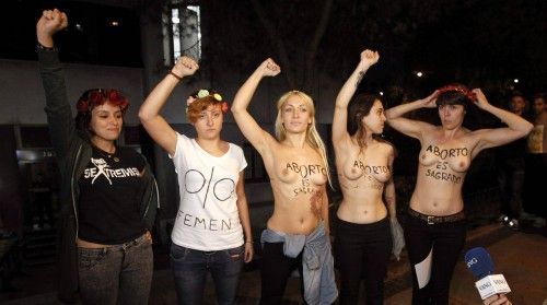 CONCENTRACIÓN DE ACTIVISTAS DE FEMEN