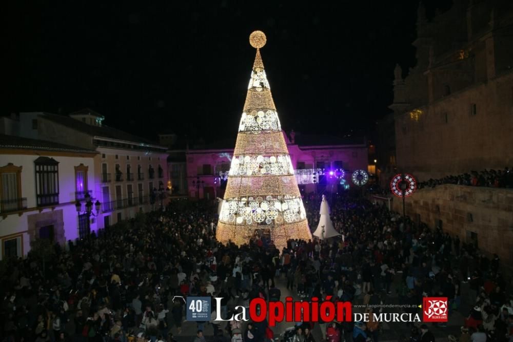 Encendido de luces de Navidad en Lorca